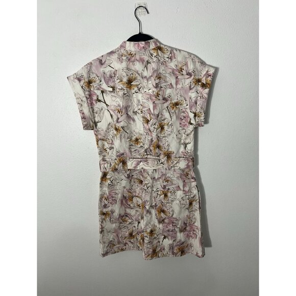 Rebecca Vallance Fleur Du Mal Belted Floral Mini Dress Size 4 US - Picture 6 of 12